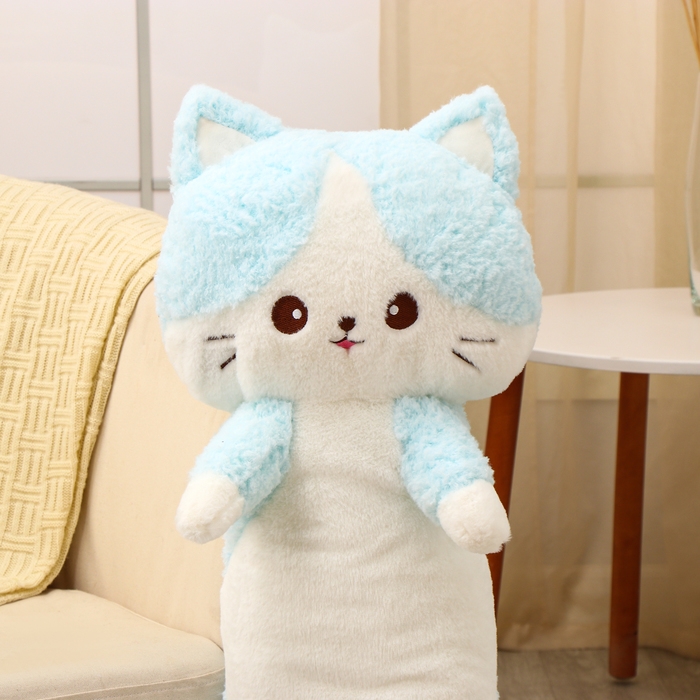 Мягкая игрушка-подушка «Кот», 100 см, цвет голубой Мягкая игрушка-подушка «Кот», 100 см, цвет голубой