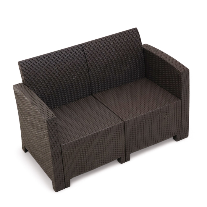 Диван садовый Бора 2-х местный 104 х 66 х 76 см,, венге Диван садовый Бора 2-х местный 104 х 66 х 76 см,, венге