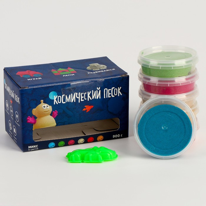 Космический песок, в наборе 6 шт. по 150 г, МИКС Космический песок, в наборе 6 шт. по 150 г, МИКС
