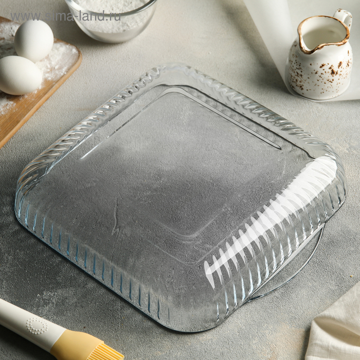 Форма для запекания с ручками, 3,2 л, 28×28×6 см Форма для запекания с ручками, 3,2 л, 28×28×6 см