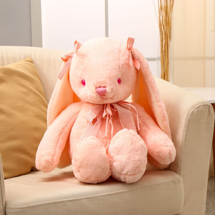 Мягкая игрушка «Зайка», с бантиками, 60 см, цвет МИКС Мягкая игрушка «Зайка», с бантиками, 60 см, цвет МИКС