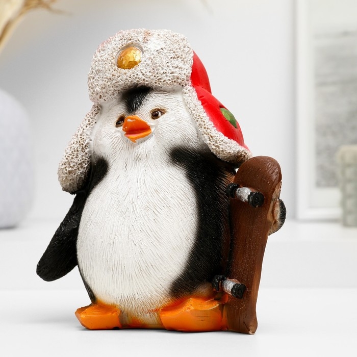 Копилка  Копилка "Пингвин с доской" 18х16х12см