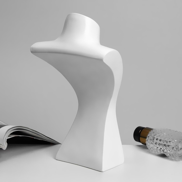 Бюст для украшений 14&times;11&times;23, цвет белый