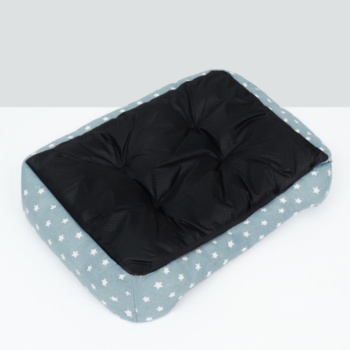 Лежанка для животных  Лежанка для животных "Звезды", 77 х 55 х 15 см, серая