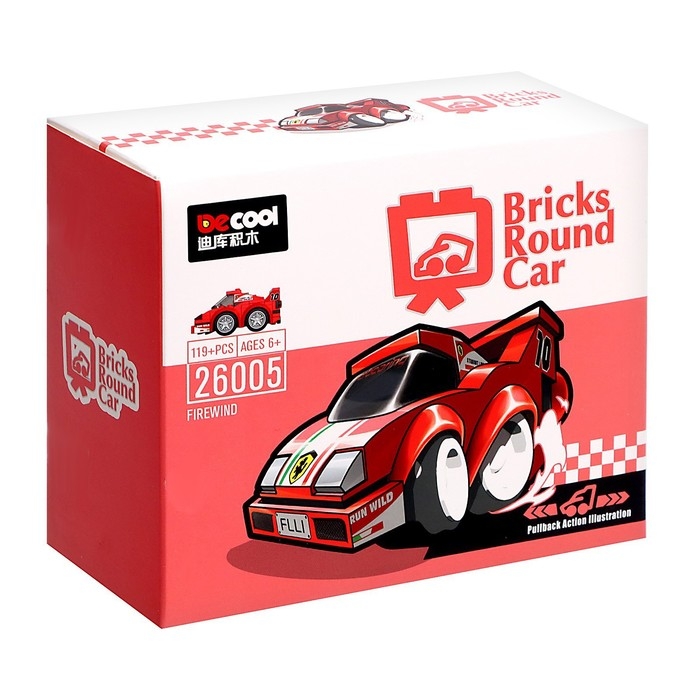 Конструктор инерционный &laquo;Спорткар&raquo;, 119 деталей