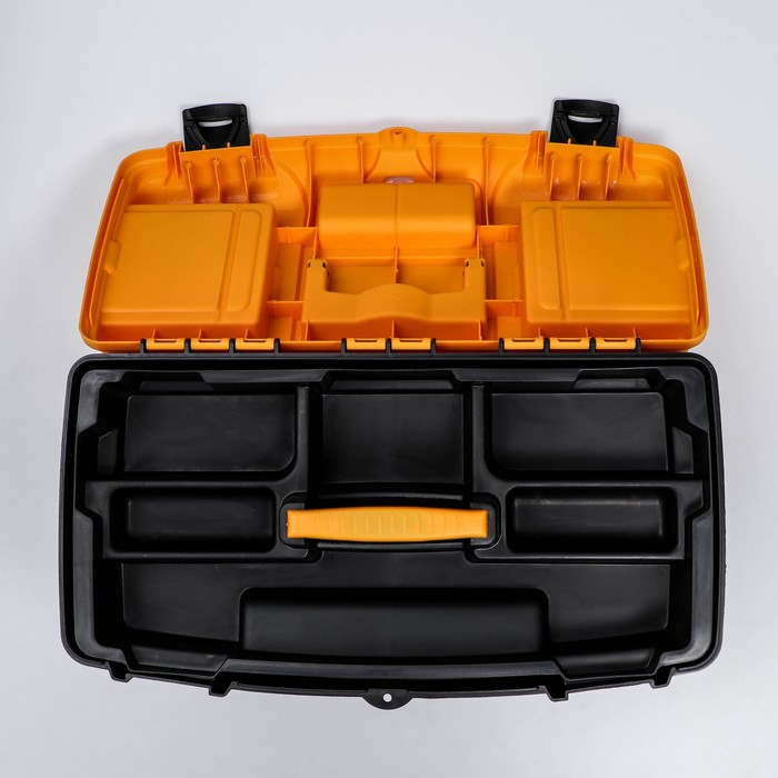 Ящик для инструментов, с двумя консолями и коробками «Уран 21» Ящик для инструментов, с двумя консолями и коробками «Уран 21»