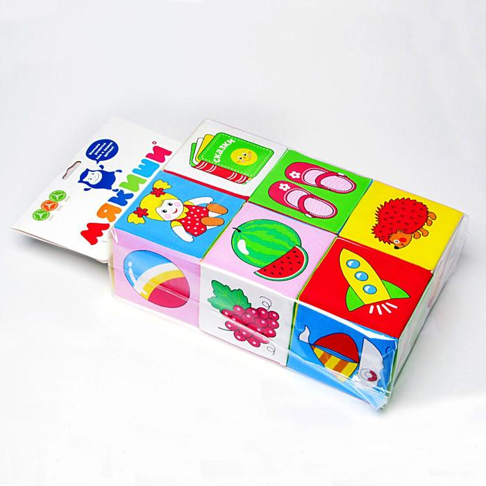 Набор развивающих мягких кубиков «Предметы»