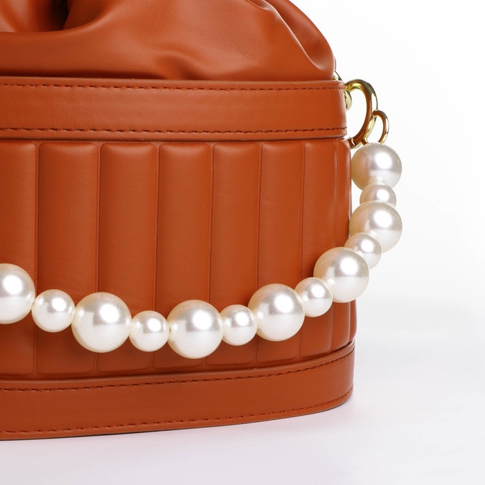 Сумка кросс-боди, отдел на шнурке, цвет рыжий Сумка кросс-боди, отдел на шнурке, цвет рыжий