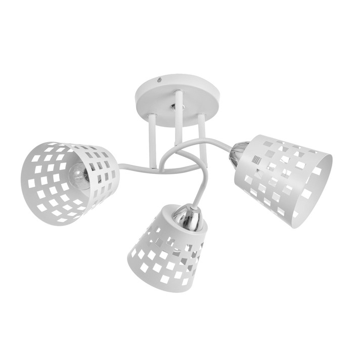 Люстра Люстра "Дана" 3х60Вт Е27 Белый 48х48х28см