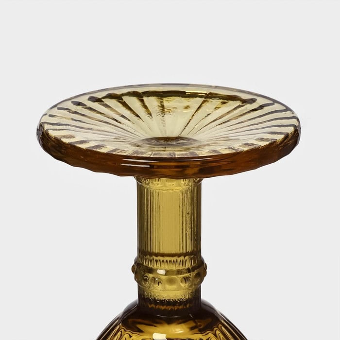 Набор бокалов для вина стеклянный Magistro «Босфор», 250 мл, 8,5×16 см, 6 шт, цвет жёлтый