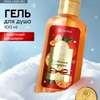 Гель для душа новогодний, аромат: сливочный мандарин, 100 мл, Ural Lab