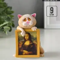 Фигурка &laquo;Кот с картиной&raquo;, 9&times;6.5&times;4.8 см