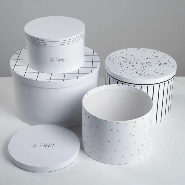 Набор коробок 4 в 1, упаковка подарочная, &laquo;Be happy&raquo;, 16&times;16&times;10 - 25&times;25&times;15 см