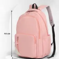 Рюкзак школьный на молнии, с отделами, карманами, размер 31&times;18&times;44 см, розовый