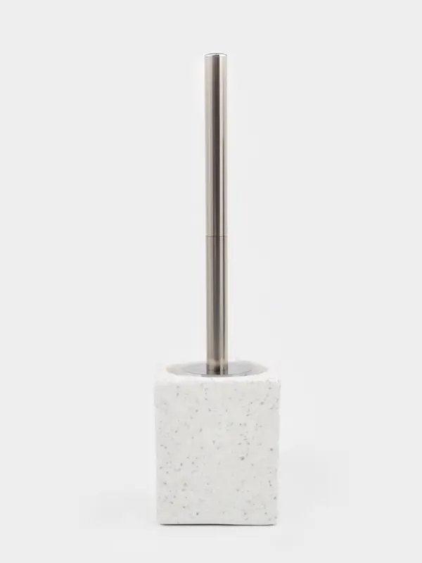 Ерш для унитаза с подставкой керамика "Крошка" белый