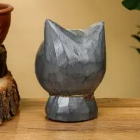 Сувенир «Котик», 8×7×10 см, дерево, серый