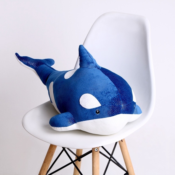 Шкурка мягкой игрушки  Шкурка мягкой игрушки "Косатка", 80 см, цвет синий