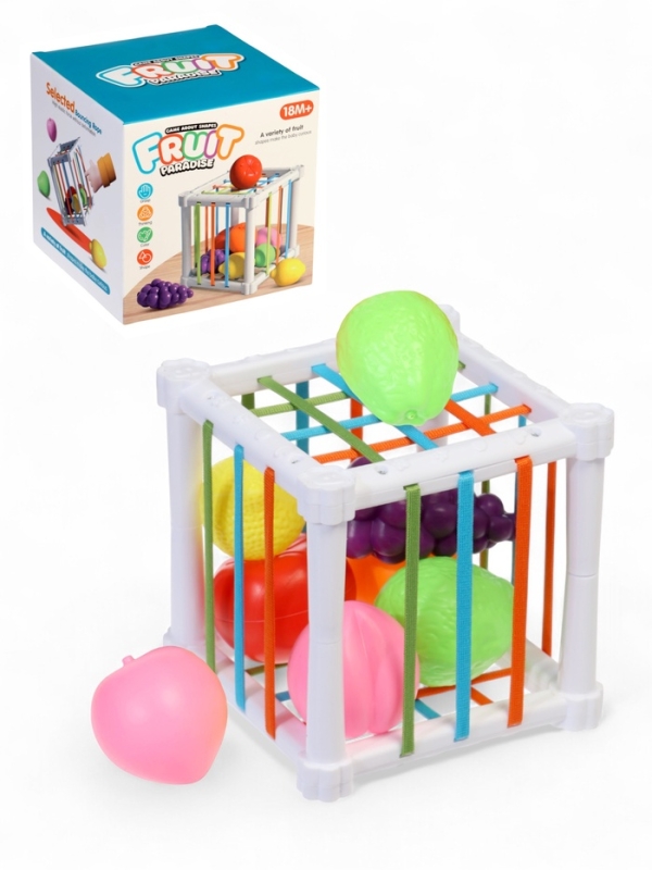 Сортер куб для малышей  Сортер куб для малышей "Фрукты"