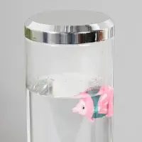 Светильник "Аквариум с рыбками" LED RGB 4,5Вт USB серебро 8,7х8,7х27 см Светильник "Аквариум с рыбками" LED RGB 4,5Вт USB серебро 8,7х8,7х27 см