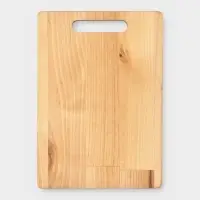 Доска разделочная Классик, пропитана маслом, береза, 20,5х14,5х1,8/1,6 см