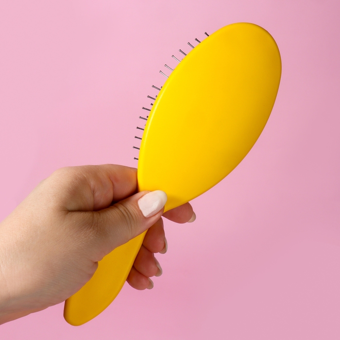 Расчёска массажная, 7 × 22 см, цвет МИКС