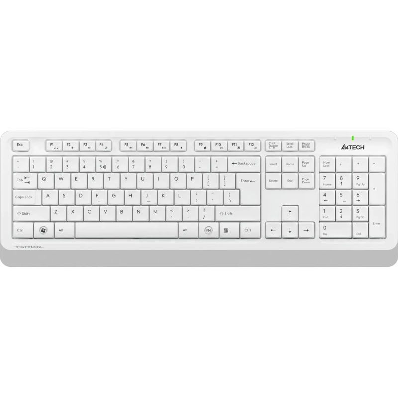 Набор клавиатура+мышь A4Tech Fstyler FG1010 белый/серый USB беспроводная