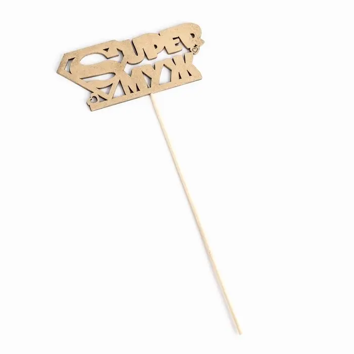 Топпер для торта &laquo;Супер муж&raquo;, золотой