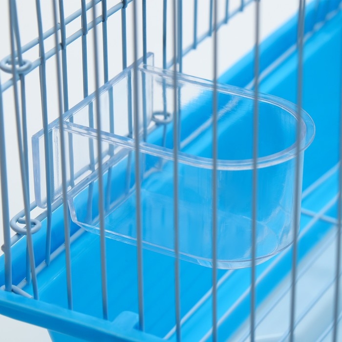 Клетка для птиц укомплектованная Bd-1/4f, 30 х 23 х 39 см, голубая Клетка для птиц укомплектованная Bd-1/4f, 30 х 23 х 39 см, голубая