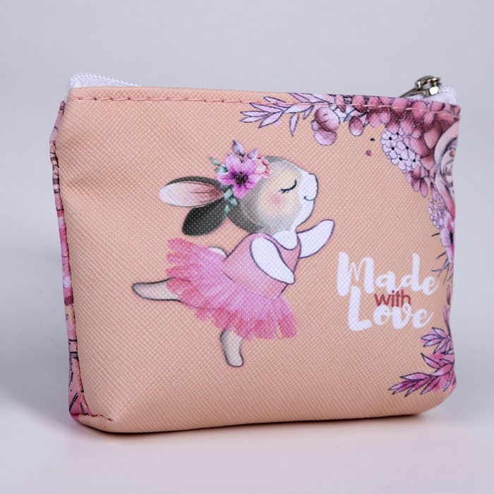 Кошелёк детский &laquo;Зайчик в юбочке&raquo;, 11х8,5х2 см