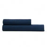 Набор банных полотенец LoveLife "Waffle blue" 2 шт: 100х150, 50х100 см., 100% хл