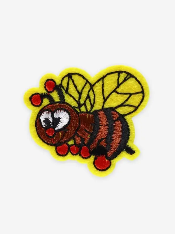 Термоаппликация «Пчёлка», 4×3.5 см, разноцветная Термоаппликация «Пчёлка», 4×3.5 см, разноцветная