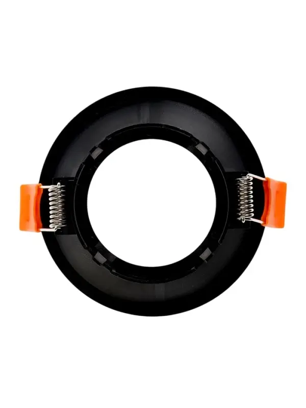 Светильник встраиваемый под лампу MR-16, круглый, пластиковый, чёрный