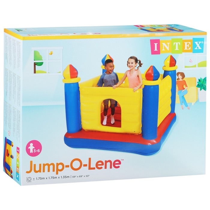 Игровой центр, батут «Замок», 175 х 175 х 135 см, от 3-6 лет, 48259NP INTEX Игровой центр, батут «Замок», 175 х 175 х 135 см, от 3-6 лет, 48259NP INTEX