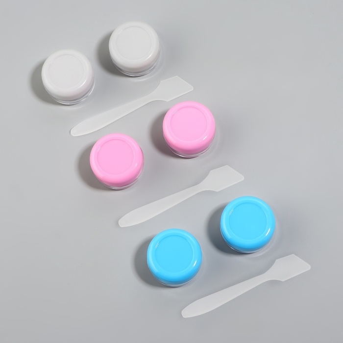 Набор для хранения, 3 предмета, 5 мл, цвет МИКС Набор для хранения, 3 предмета, 5 мл, цвет МИКС