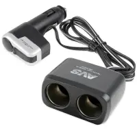 Разветвитель прикуривателя AVS 12/24 (на 2 выхода+USB) CS213U