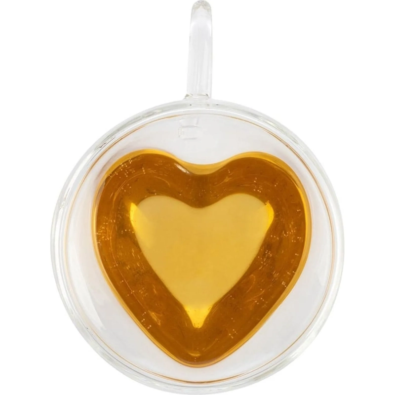 Кружка в форме сердца AROMA 300 мл из боросилика стекла ,103490