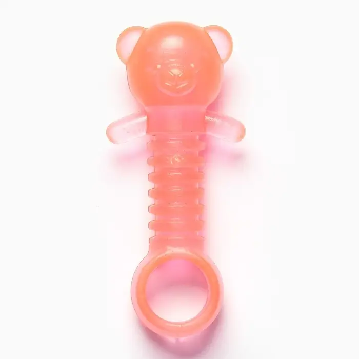 Жевательная игрушка для собак &laquo;Медвежонок&raquo;, 9&times;4.5 см, светящаяся в темноте