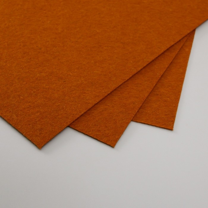 Набор жесткого фетра "Астра" (3 шт) кофейный, 1 мм, 160 гр, 20х30 см