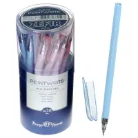 Ручка шариковая BrunoVisconti. PointWrite. Zefir, синий стержень, узел 0.38 мм, матовый корпус, МИКС