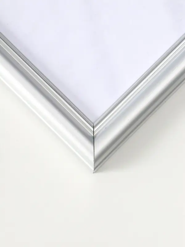 Фоторамка пластик Фоторамка пластик "Пиксель" 40х60 см, серебро(пластиковый экран)