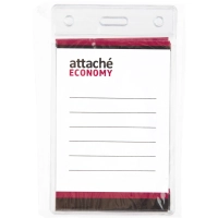 Бейдж Attache Economy 108x66 150 мкм без шнурка, вкладыш 90x60 5шт/уп