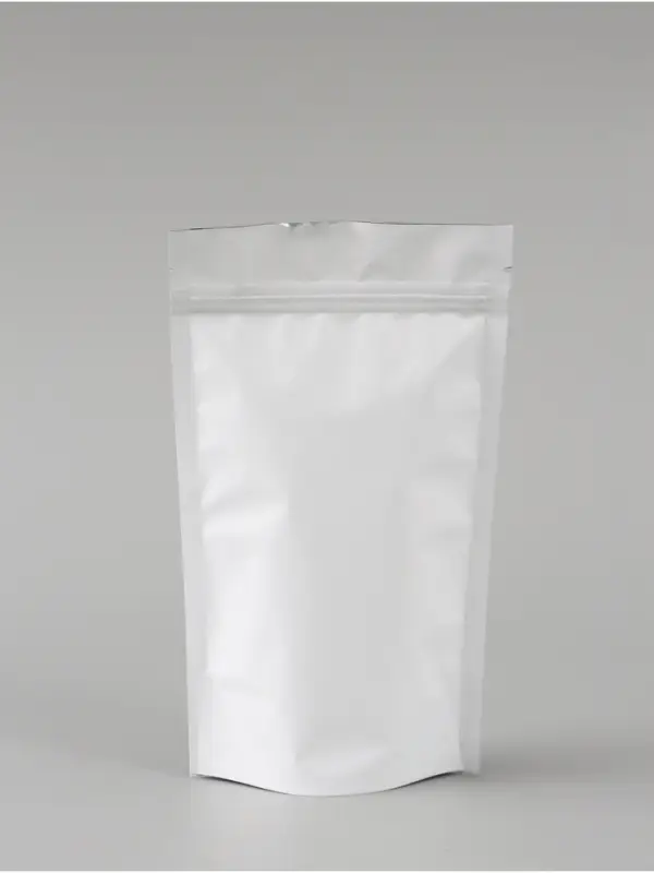 Дой пак металлизированный белый матовый 120х210