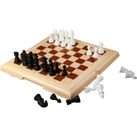 Настольная игра Шахматы в пласт.коробке (мал, беж),  03883
