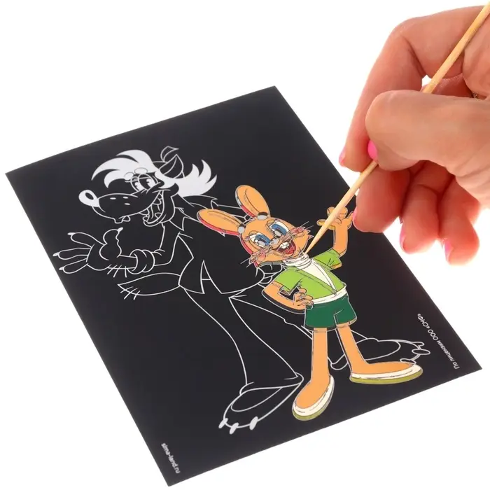 Гравюра детская, 2 штуки, со стекой, Ну, погоди!