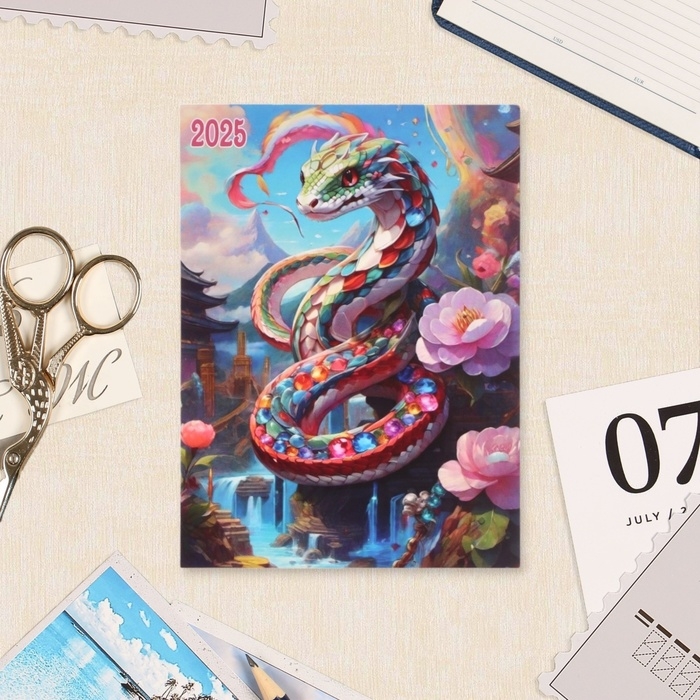 Календарь отрывной на магните Календарь отрывной на магните "Символ года - 2" 2025 год, 10 х 13,5 см