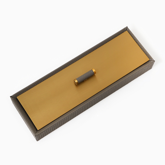 Шкатулка для украшений из экокожи, 30,4 х 10,4 см Шкатулка для украшений из экокожи, 30,4 х 10,4 см