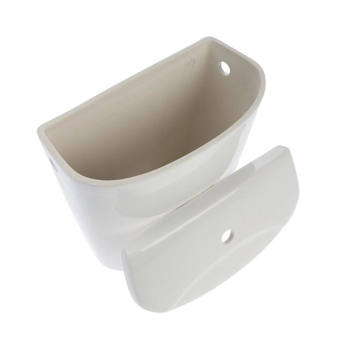 Унитаз компакт ЛЗСФ Унитаз компакт ЛЗСФ "Универсал Эконом", боковая подводка, косой выпуск, сиденье, шток