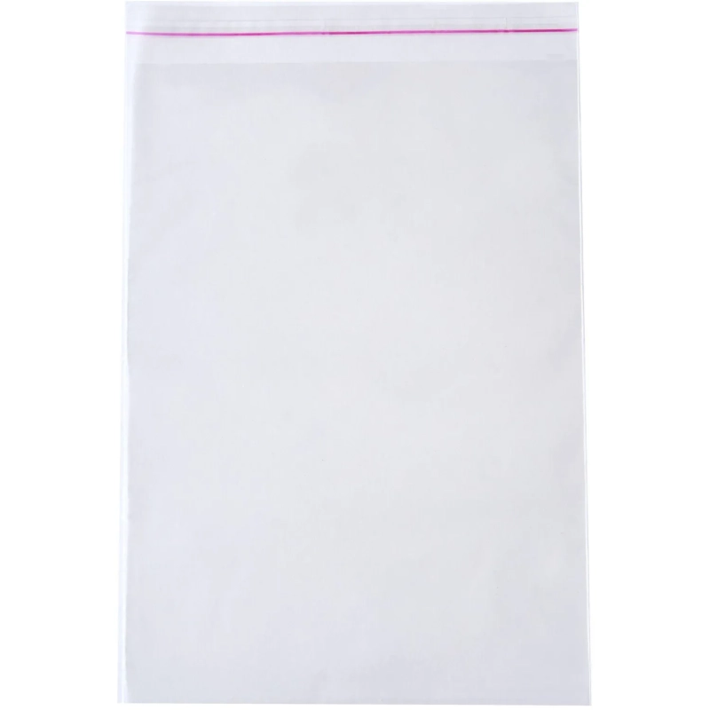 Пакет БОПП 200х300мм+30мм клапан со скотчем 30 мкм 100шт/уп