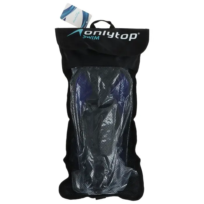 Ласты для плавания ONLYTOP, р. 38-39, чёрные, синие