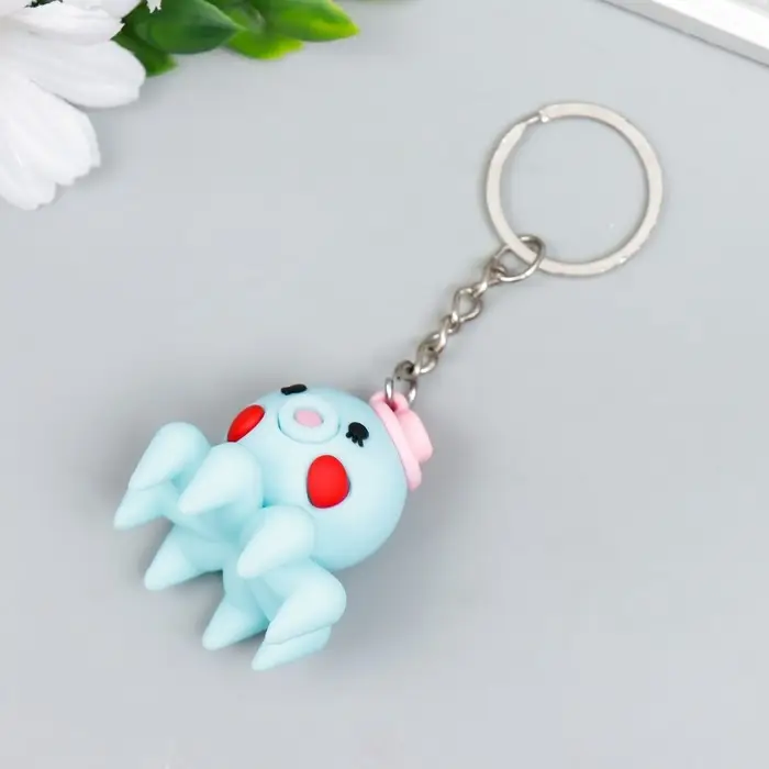 Брелок резина Брелок резина "Осьминожка в шляпке" МИКС 10х3,6 см